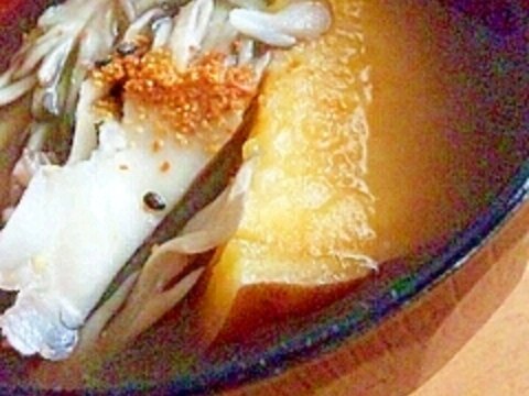舞茸と安納芋の味噌汁